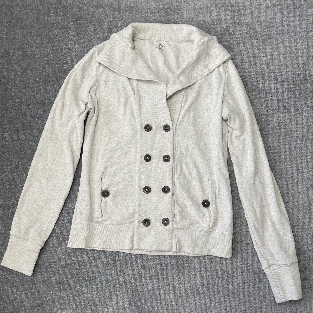Banana Republic Cardigan Womens Small Beige Button Front Grandpa Casual Preppy